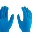 Luva Borracha Mucambo Azul Pro 137 Lisa Antiderrapante - 9-Xg - Kit C/10 Pecas