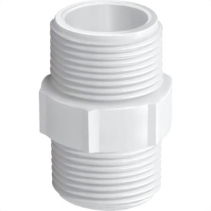 Nipel Branco Krona Rosca 1/2'' - Kit C/50 Pecas