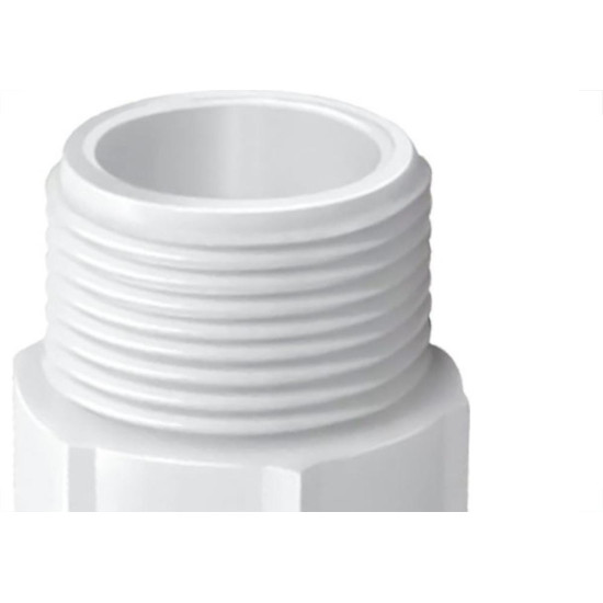 Nipel Branco Krona Rosca 1/2'' - Kit C/50 Pecas