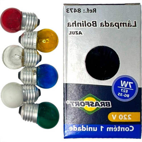 Lampada Bolinha Brasfort 7Wx220V. Sortida - Kit C/25 Pecas