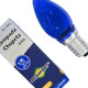 Lampada Chupeta Brasfort 7Wx220V. E14 Azul - Kit C/25 Pecas
