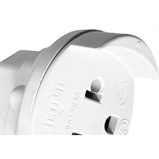 Pino Adaptador Ilumi Universal 2 Polos+Terra 10A. Branco - 1211Pct - Kit C/10 Pecas Pino Adaptador Ilumi Universal 2 Polos+Terra 10A. Branco - 1211Pct - Kit C/10 Pecas