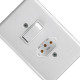 Conjunto Ilumi Stylus Branco Com Placa 1 Paralelo + Tomada 2P+T. 10A. 20280 Conjunto Ilumi Stylus Branco Com Placa 1 Paralelo + Tomada 2P+T. 10A. 20280