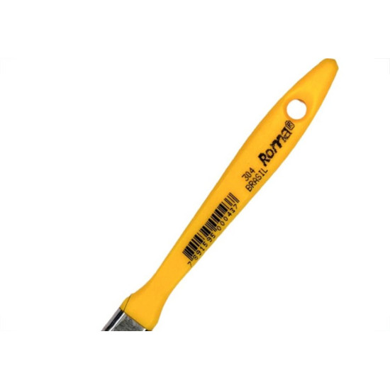 Pincel Trincha Pintura Roma Preta Ref.304 1/2'' Cabo Amarelo - Kit C/12 Pecas Pincel Trincha Pintura Roma Preta Ref.304 1/2'' Cabo Amarelo - Kit C/12 Pecas