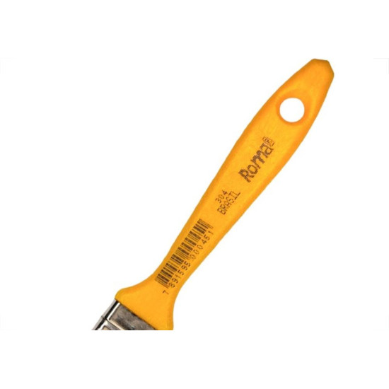 Trincha Roma Preta Ref.304 1'' Cabo Amarelo - Kit C/12 Pecas Trincha Roma Preta Ref.304 1'' Cabo Amarelo - Kit C/12 Pecas
