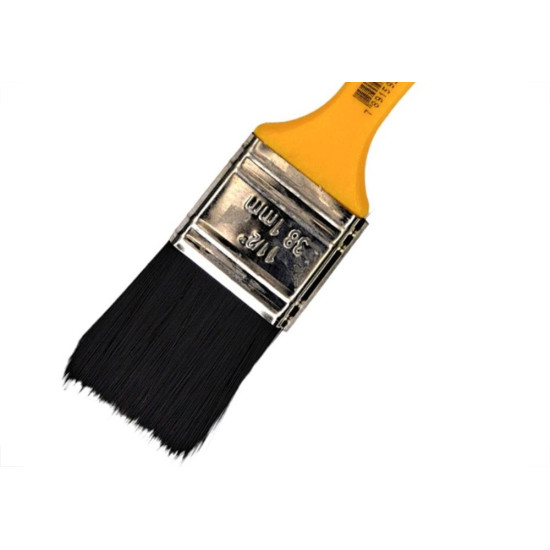 Pincel Trincha Pintura Roma Preta Ref.304 1.1/2'' Cabo Amarelo - Kit C/12 Pecas Pincel Trincha Pintura Roma Preta Ref.304 1.1/2'' Cabo Amarelo - Kit C/12 Pecas