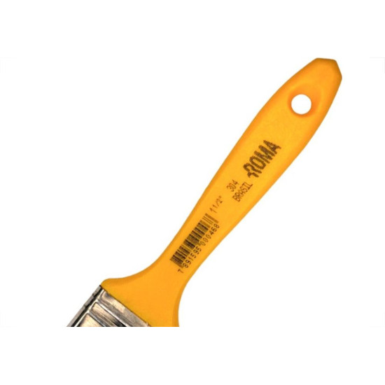 Pincel Trincha Pintura Roma Preta Ref.304 1.1/2'' Cabo Amarelo - Kit C/12 Pecas Pincel Trincha Pintura Roma Preta Ref.304 1.1/2'' Cabo Amarelo - Kit C/12 Pecas