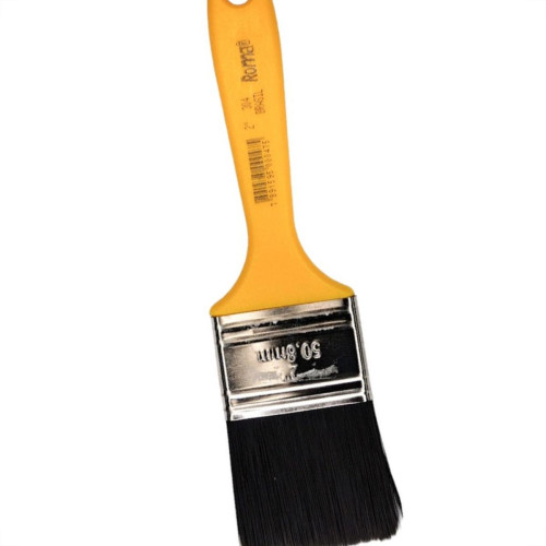 Pincel Trincha Pintura Roma Preta Ref.304 2'' Cabo Amarelo - Kit C/12 Pecas Pincel Trincha Pintura Roma Preta Ref.304 2'' Cabo Amarelo - Kit C/12 Pecas