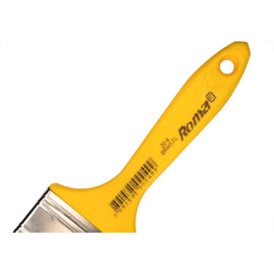 Pincel Trincha Pintura Roma Preta Ref.304 Tam.G 3'' Cabo Amarelo - Kit C/12 Pecas Pincel Trincha Pintura Roma Preta Ref.304 Tam.G 3'' Cabo Amarelo - Kit C/12 Pecas