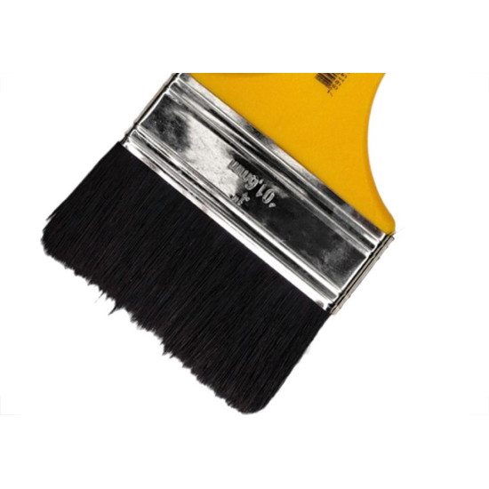 Pincel Trincha Pintura Roma Preta Ref.304 4'' Cabo Amarelo - Kit C/12 Pecas Pincel Trincha Pintura Roma Preta Ref.304 4'' Cabo Amarelo - Kit C/12 Pecas