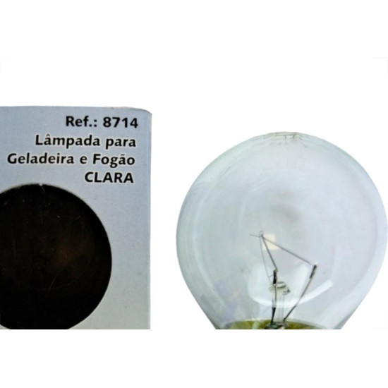 Lampada Para Geladeira/Fogao/Lustre Brasfort 25Wx220V. Clara Lampada Para Geladeira/Fogao/Lustre Brasfort 25Wx220V. Clara