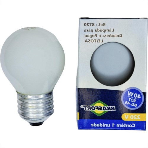 Lampada Para Geladeira/Fogao/Lustre Brasfort 40Wx220V. Leitosa Lampada Para Geladeira/Fogao/Lustre Brasfort 40Wx220V. Leitosa