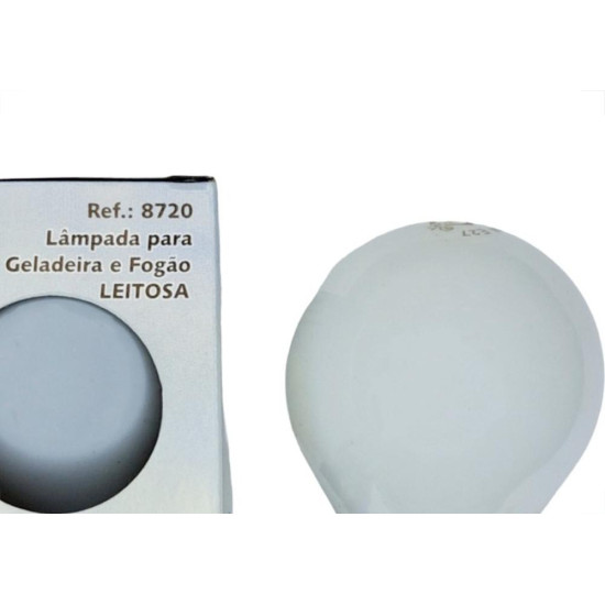 Lampada Para Geladeira/Fogao/Lustre Brasfort 40Wx220V. Leitosa Lampada Para Geladeira/Fogao/Lustre Brasfort 40Wx220V. Leitosa