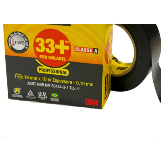 Fita Isolante 3M Scoth 33+ 10M Fita Isolante 3M Scoth 33+ 10M