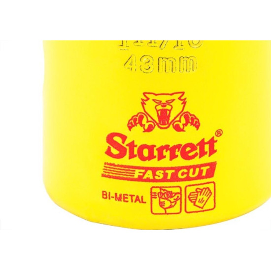 Serra Copo Starrett Aco Rapido 43Mm - H1116 Serra Copo Starrett Aco Rapido 43Mm - H1116
