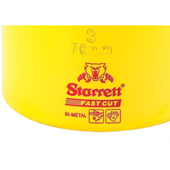 Serra Copo Starrett Aco Rapido 76Mm - H0300 Serra Copo Starrett Aco Rapido 76Mm - H0300