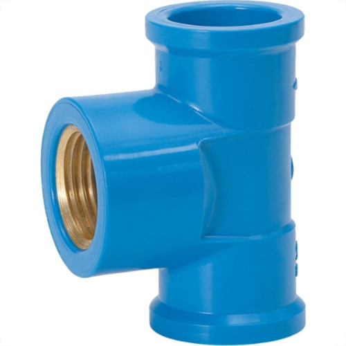 Te Azul Com Bucha De Latao Amanco 25X3/4'' Te Azul Com Bucha De Latao Amanco 25X3/4''