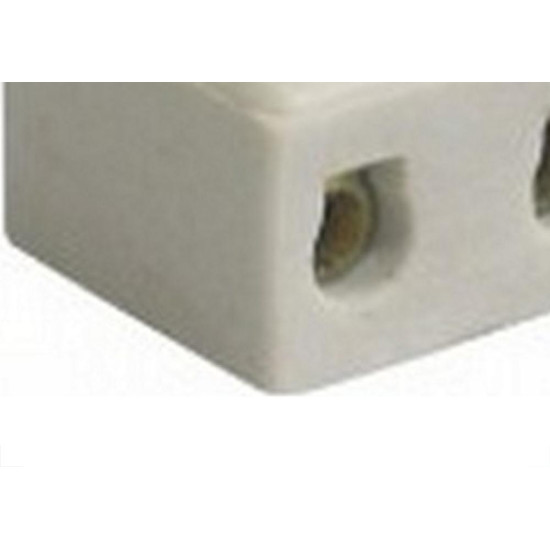 Conector Porcelana Morumbi 2 Polos - 6Mm Mp-248P - Kit C/10 Pecas Conector Porcelana Morumbi 2 Polos - 6Mm Mp-248P - Kit C/10 Pecas