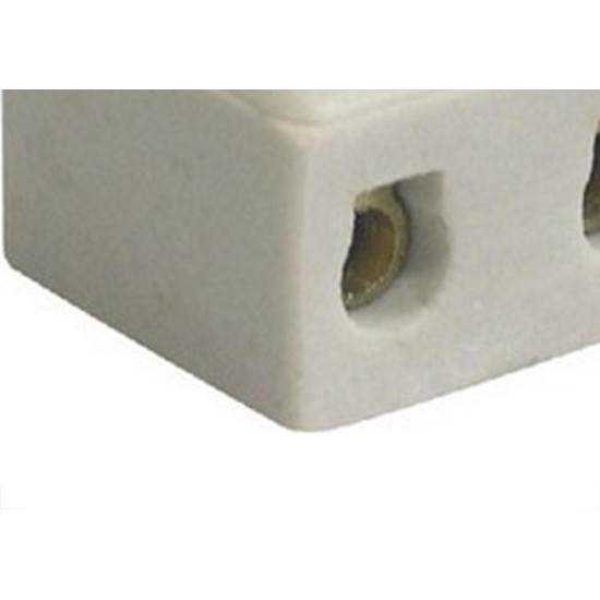 Conector Porcelana Morumbi 2 Polos - 6Mm Fixar Mp-176P - Kit C/10 Pecas Conector Porcelana Morumbi 2 Polos - 6Mm Fixar Mp-176P - Kit C/10 Pecas