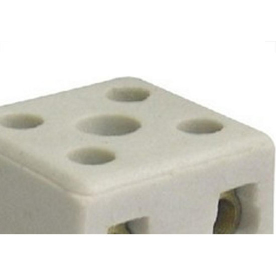 Conector Porcelana Morumbi 2 Polos - 6Mm Fixar Mp-176P - Kit C/10 Pecas Conector Porcelana Morumbi 2 Polos - 6Mm Fixar Mp-176P - Kit C/10 Pecas