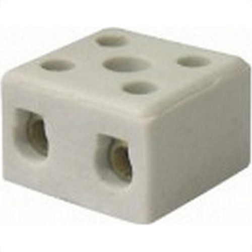 Conector Porcelana Morumbi 2 Polos - 10Mm Mp-126P - Kit C/20 Pecas Conector Porcelana Morumbi 2 Polos - 10Mm Mp-126P - Kit C/20 Pecas