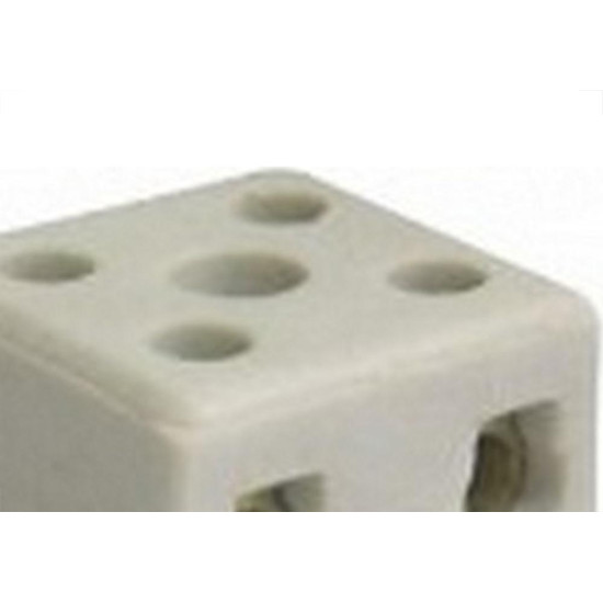 Conector Porcelana Morumbi 2 Polos - 10Mm Mp-126P - Kit C/20 Pecas Conector Porcelana Morumbi 2 Polos - 10Mm Mp-126P - Kit C/20 Pecas