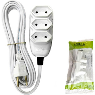 Extensao Ilumi Paralela 2 Polos 0,75Mm Branca - 3M - 17911