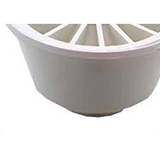 Ralo Sifonado Luconi Redondo Branco - Kit C/6 Pecas