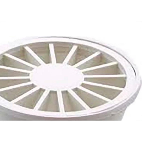 Ralo Sifonado Luconi Redondo Branco - Kit C/6 Pecas