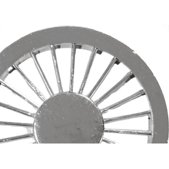 Grelha Plastica Redonda Cromada Luconi 10X10Cm - Kit C/10 Pecas