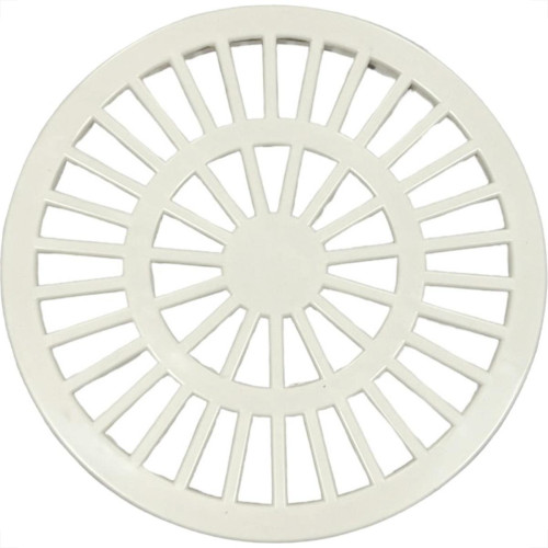 Grelha Plastica Redonda Branca Luconi 15X15Cm - Kit C/10 Pecas Grelha Plastica Redonda Branca Luconi 15X15Cm - Kit C/10 Pecas