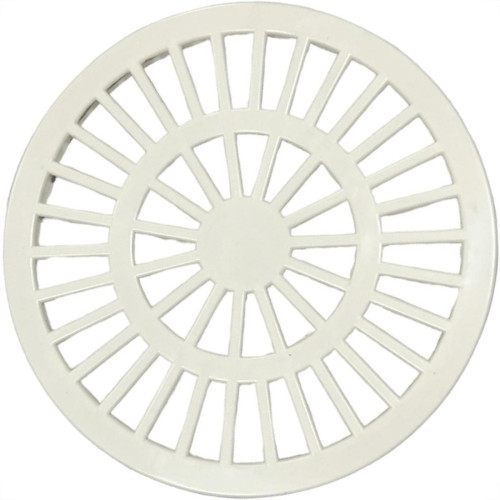 Grelha Plastica Redonda Branca Luconi 15X15Cm - Kit C/10 Pecas Grelha Plastica Redonda Branca Luconi 15X15Cm - Kit C/10 Pecas
