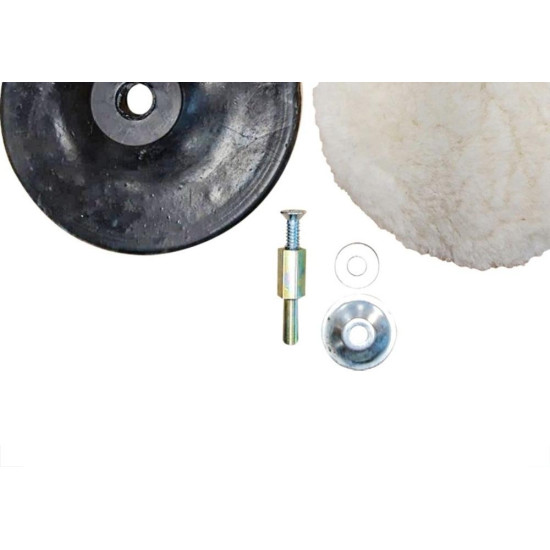 Adaptador Haste/Flange+Disco Borracha+Boina Mil Kits - M2 Adaptador Haste/Flange+Disco Borracha+Boina Mil Kits - M2