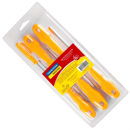 Chave Fenda/Phillips Tramontina Com 06 Pecas 41516/506 Chave Fenda/Phillips Tramontina Com 06 Pecas 41516/506