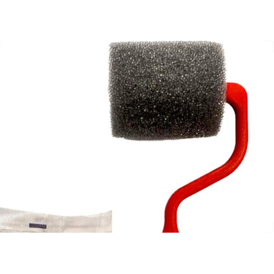 Rolo De Poliester Compel 4Cm - Kit C/12 Pecas Rolo De Poliester Compel 4Cm - Kit C/12 Pecas