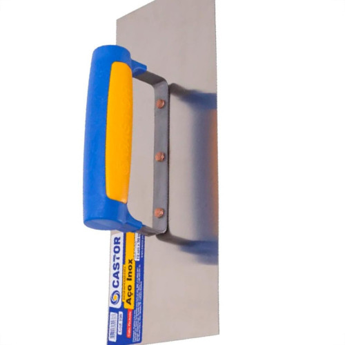 Desempenadeira Aco Inox Castor Lisa 12 X 30Cm - 238