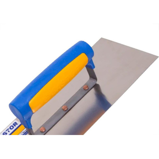 Desempenadeira Aco Inox Castor Lisa 12 X 30Cm - 238