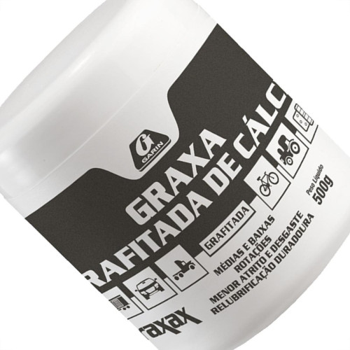 Graxa Garin Calcio Grafitada Pote 500G. Graxa Garin Calcio Grafitada Pote 500G.