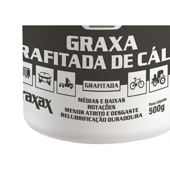 Graxa Garin Calcio Grafitada Pote 500G. Graxa Garin Calcio Grafitada Pote 500G.