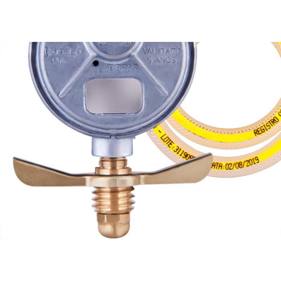 Regulador Gas Alianca Pequeno 1Kg/H Com Mangueira 0,80Cm - 505/01 Regulador Gas Alianca Pequeno 1Kg/H Com Mangueira 0,80Cm - 505/01
