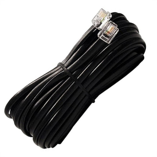 Extensao Fone-Fax Interneed Plug Plug - 3M Cartela Preta - Kit C/10 Pecas