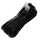 Extensao Fone-Fax Interneed Plug Plug - 3M Cartela Preta - Kit C/10 Pecas
