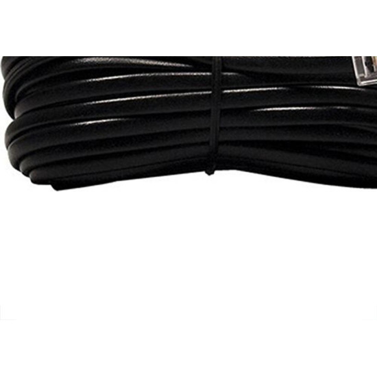 Extensao Fone-Fax Interneed Plug Plug - 3M Cartela Preta - Kit C/10 Pecas