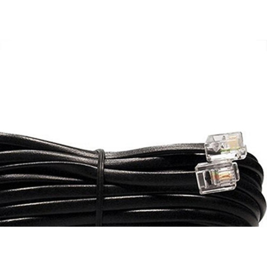 Extensao Fone-Fax Interneed Plug Plug - 3M Cartela Preta - Kit C/10 Pecas