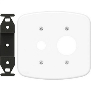 Placa Conjunto Fame Blanc 4X4 F-58 - 1 Tomada + 1 Furo - 979 - Kit C/10 Pecas