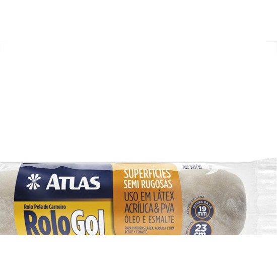 Rolo La Atlas 923/19 Pele Carneiro Rolo Gol 23Cm Rolo La Atlas 923/19 Pele Carneiro Rolo Gol 23Cm