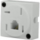 Tomada Telefone Externa Cartela Interneed Padrao+1 Jack Branca 5087 - Kit C/10 Cartelas