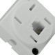 Tomada Telefone Externa Cartela Interneed Padrao+1 Jack Branca 5087 - Kit C/10 Cartelas