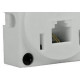 Tomada Telefone Externa Cartela Interneed Padrao+1 Jack Branca 5087 - Kit C/10 Cartelas
