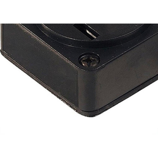 Tomada Telefone Externa Cartela Interneed Padrao+2 Jack Preta 4882 - Kit C/10 Cartelas